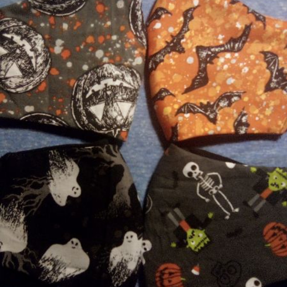Four Halloween Themed Masks